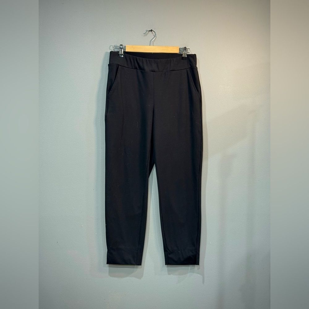 Black Rachel Zoe Stretch Waist Cropped Pants Size M EUC